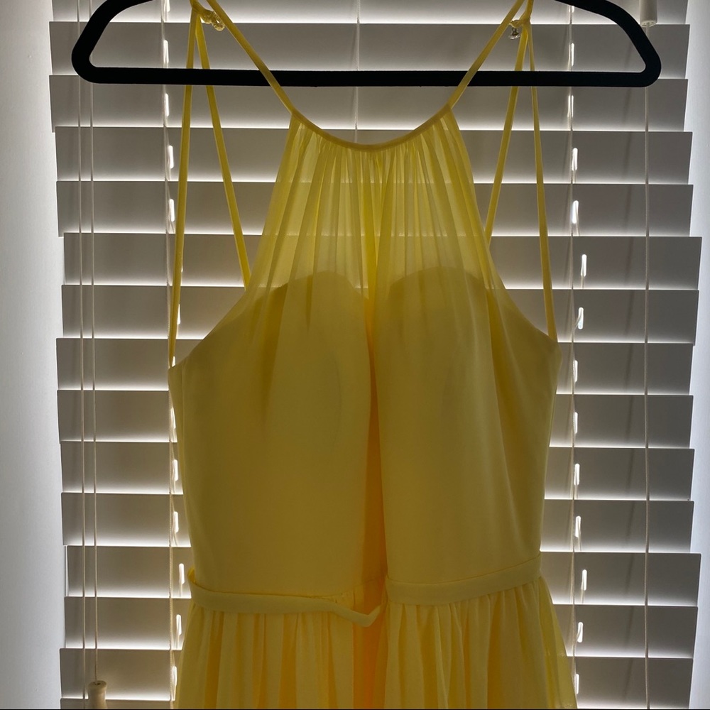 Yellow bridesmaid dress